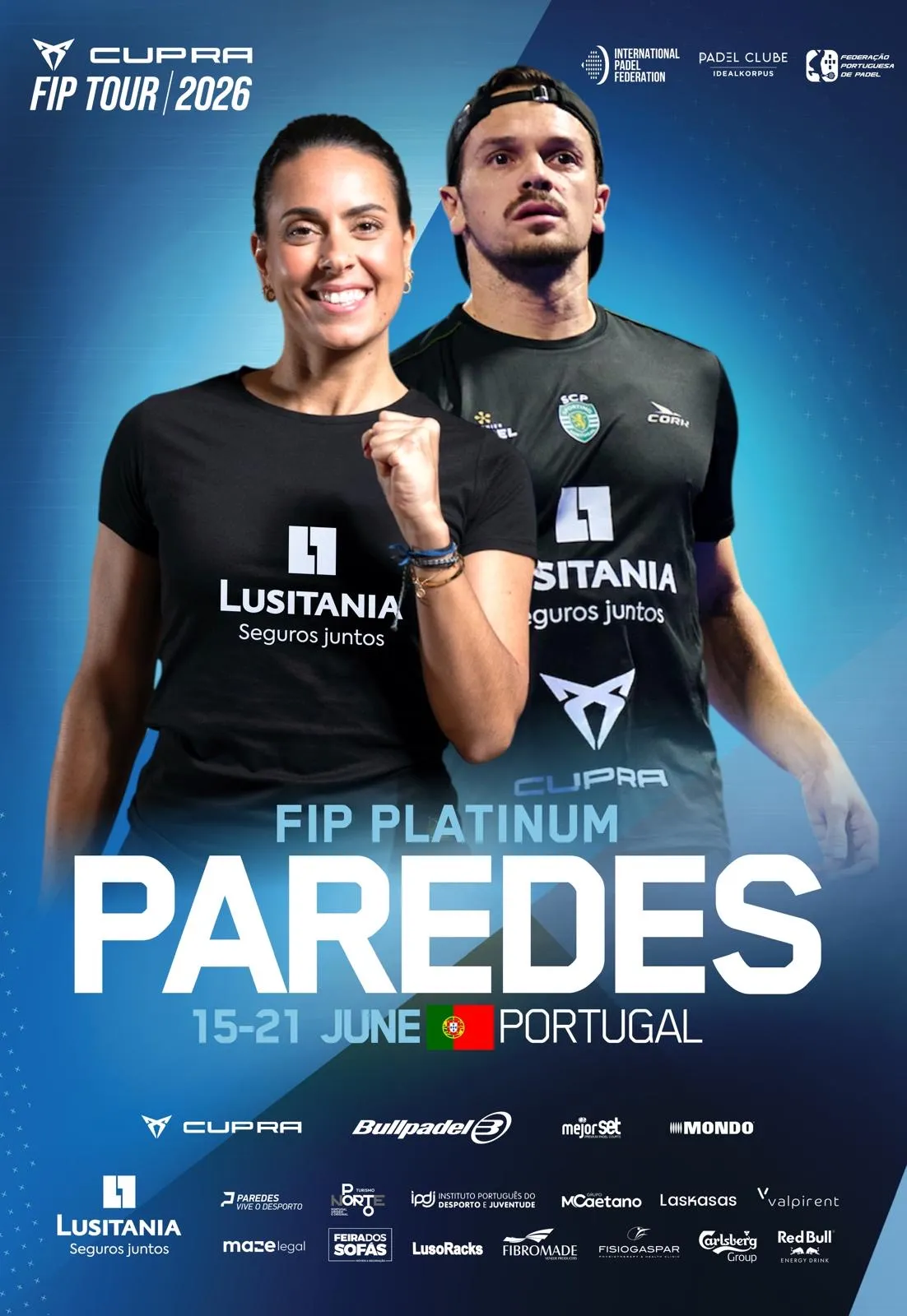Official poster for FIP Platinum Lusitania Portugal Master Padel