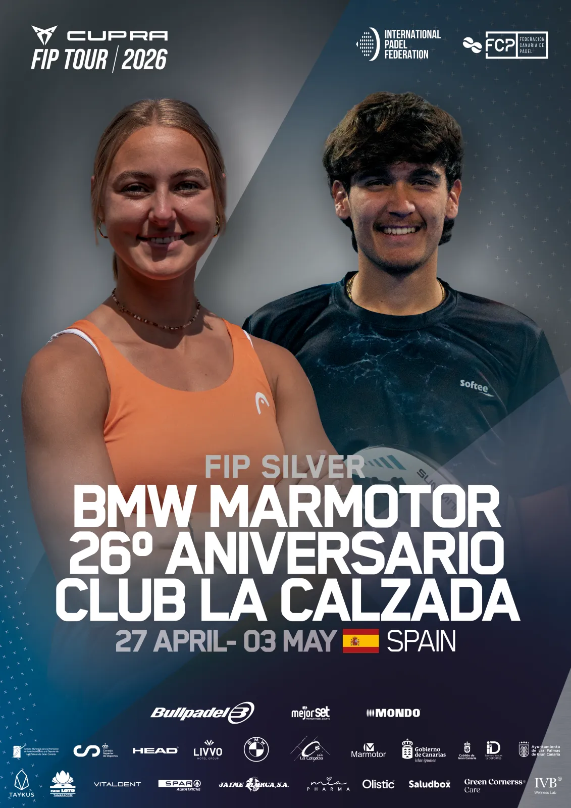 Official poster for FIP Silver Bmw Marmotor 26º Aniversario Club La Calzada
