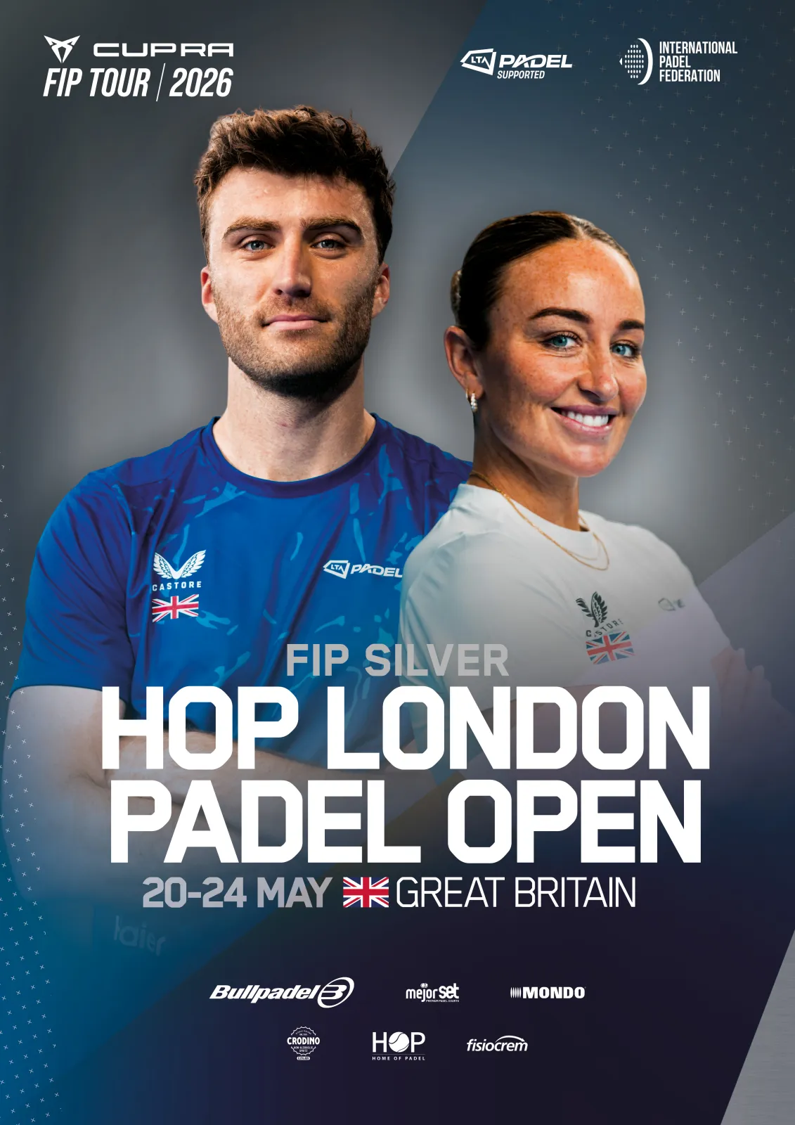 Official poster for FIP Silver Hop London Padel Open