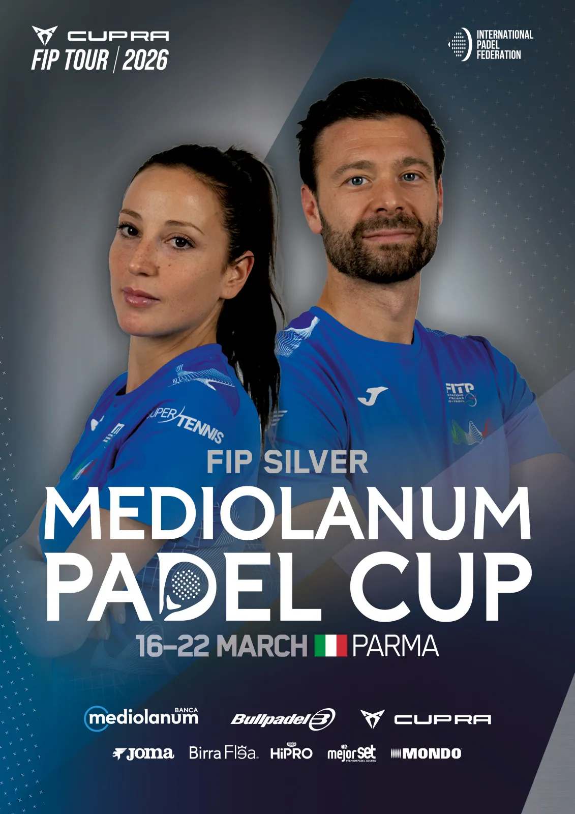 Official poster for FIP Silver Mediolanum Padel Cup