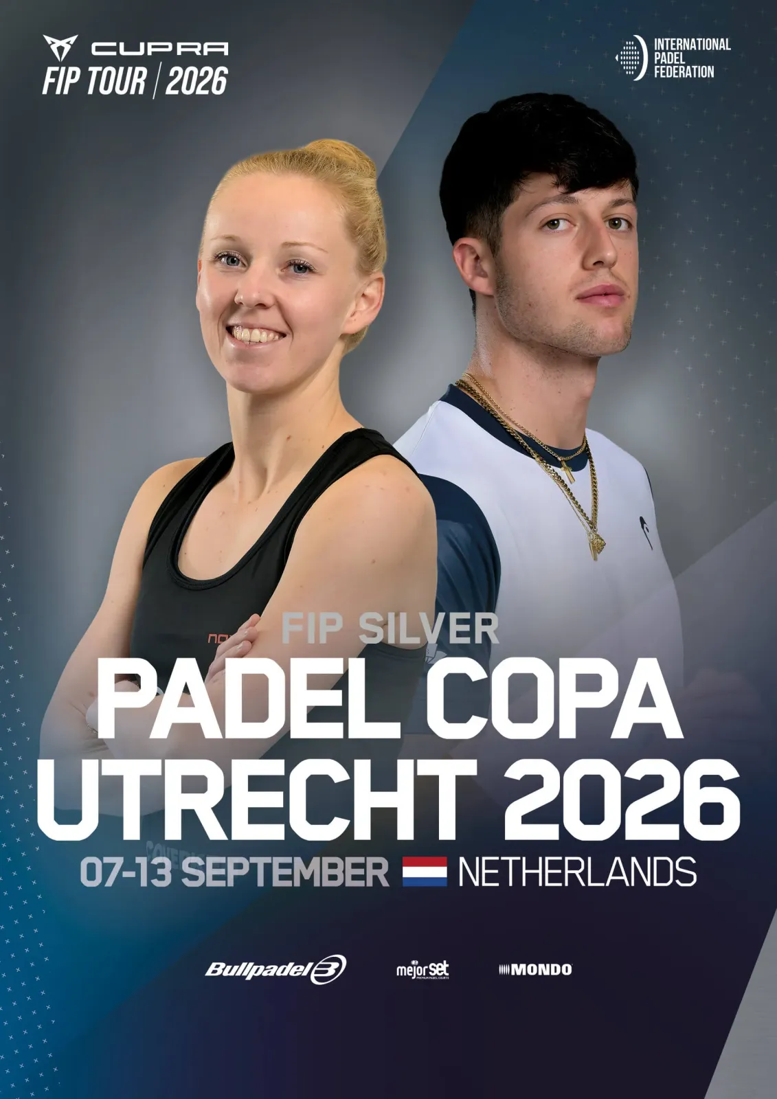 Official poster for FIP Silver Padel Copa Utrecht 2026