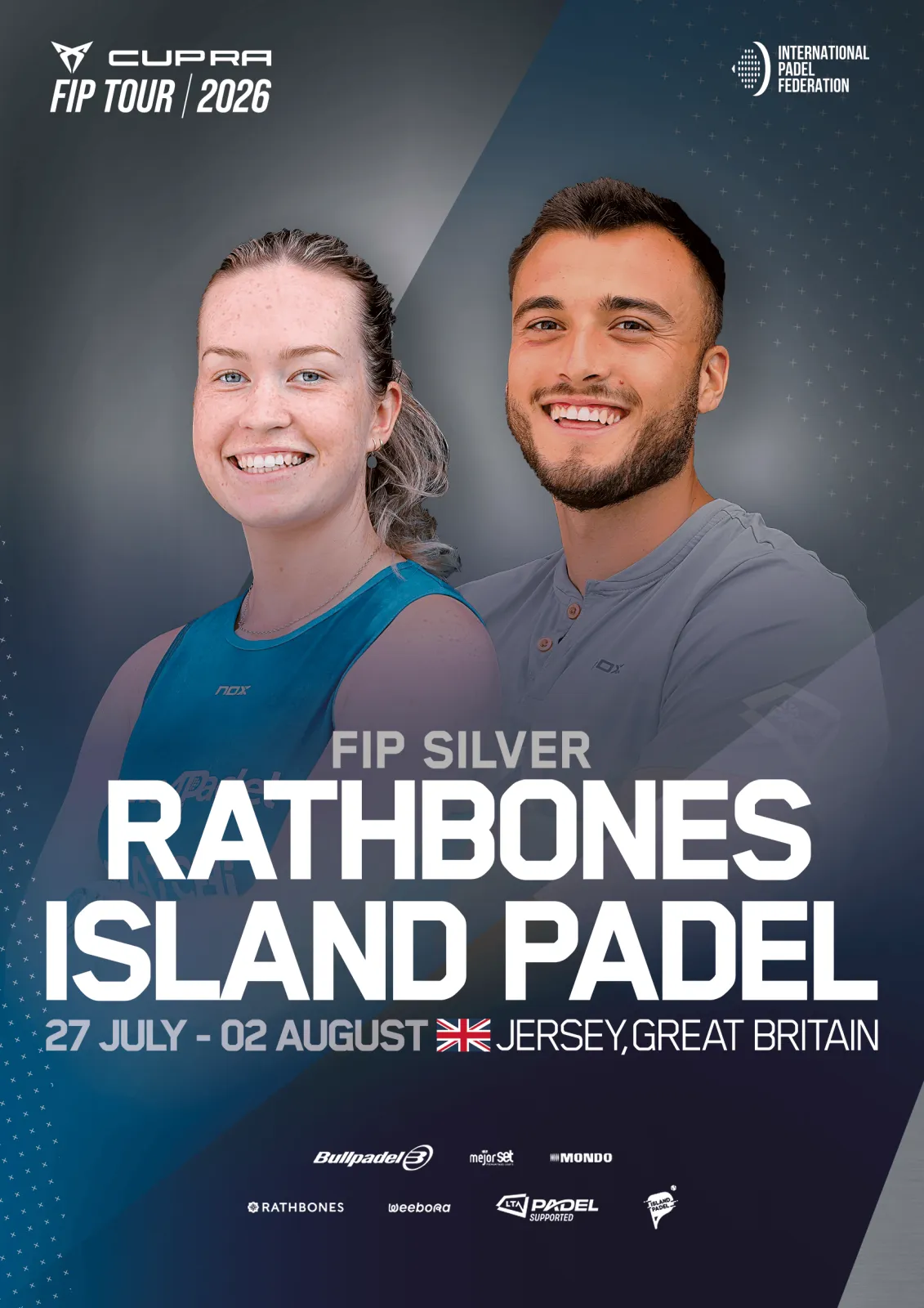Official poster for FIP Silver Rathbones Island Padel
