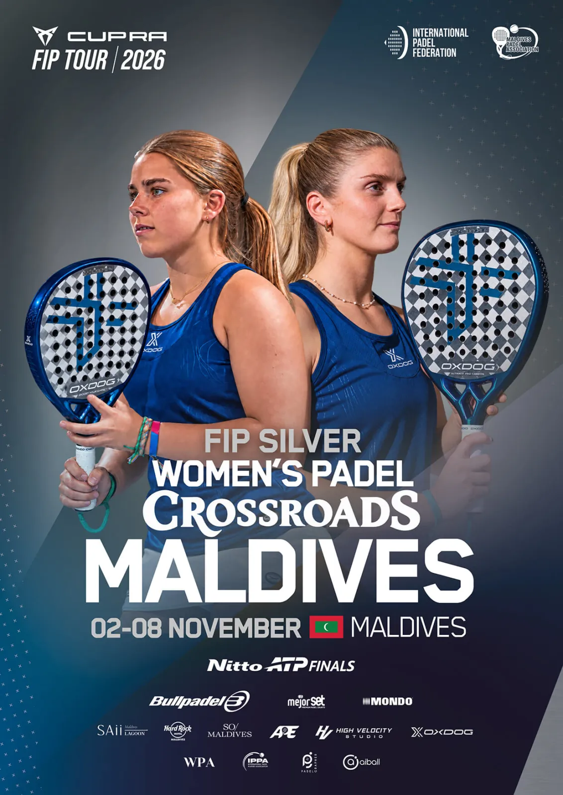Official poster for FIP Silver Women’s Padel Crossroads Maldives