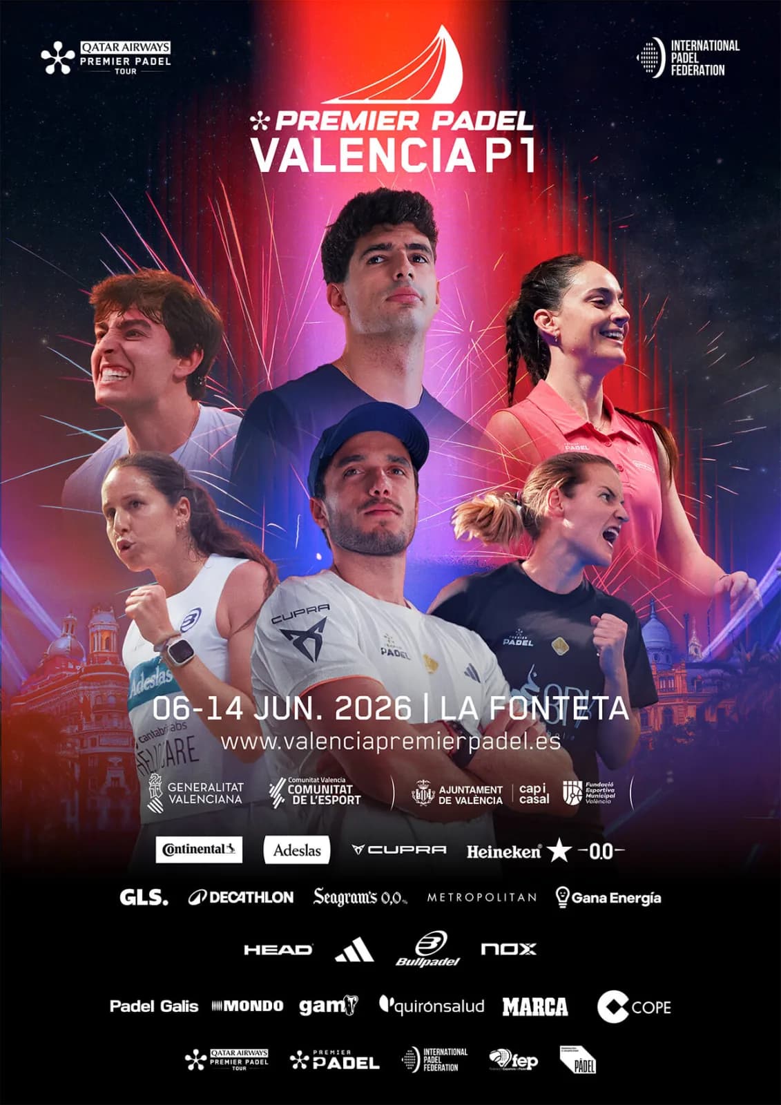 Official poster for Valencia P1 2026